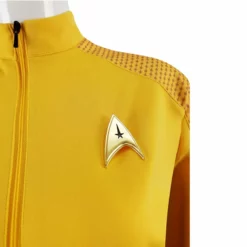 Star Trek Strange New Worlds Costume Number One Una Chin-riley Cosplay Yellow Starfleet Uniforms Dress 14 Star Trek Strange New Worlds Costume Number One Una Chin-riley Cosplay Yellow Starfleet Uniforms Dress -cosplay Sales Shop starfleet uniform 7