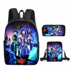 Stranger Things 4 Backpack School Bag Student Bag Teenagers Boys&Girls Bookbag Gifts Bag -cosplay Sales Shop stranger things 4 backpack 14