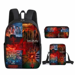 Stranger Things 4 Backpack School Bag Student Bag Teenagers Boys&Girls Bookbag Gifts Bag -cosplay Sales Shop stranger things 4 backpack 18