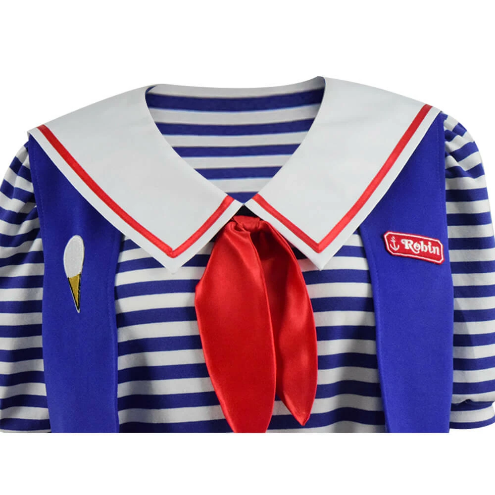 Stranger Things Season 3 Robin's Scoops Ahoy Uniform Halloween Costume 6 Stranger Things Season 3 Robin's Scoops Ahoy Uniform Halloween Costume - Image 6