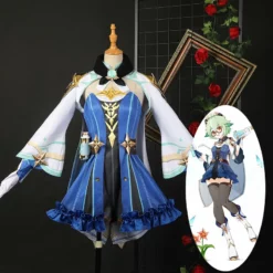 Genshin Impact Sucrose Cosplay Costume Game Saccharose Suit Lolita Party Dress Wig Hat