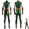 The Boys Season 1 Kevin The Deep Cosplay Costume Green Jumpsuit For Kids Adults