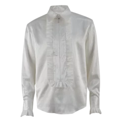 Doctor Who 3rd Doctor Season 8 Small Collar Frill Shirt Third Doctor Shirt Cosplay Costume