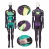 Game Valorant Agent Viper Cosplay Costume Supergirl Jumpsuit Halloween Carnival Suit