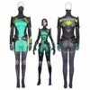 Game Valorant Cosplay Hero Viper Costume Jumpsuit Romper Suit Halloween Outfit