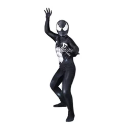 Venom Spiderman Costume Black Tight Jumpsuit Halloween Cosplay Adults Kids -cosplay Sales Shop venom bodysuits 9