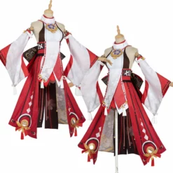 Yae Miko Cosplay Genshin Impact Costume Women Christmas Party Dress With Pink Wig Shoes -cosplay Sales Shop yae miko cosplay3