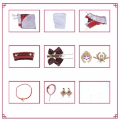 Yae Miko Cosplay Genshin Impact Costume Women Christmas Party Dress With Pink Wig Shoes -cosplay Sales Shop yae miko cosplay5