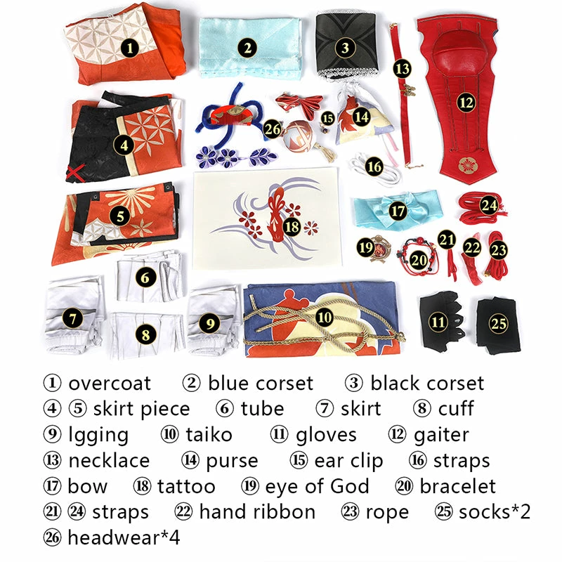 Genshin Impact Yoimiya Cosplay Costume Kimono Style Combat Uniform Activity Comic Con Clothing 19 Genshin Impact Yoimiya Cosplay Costume Kimono Style Combat Uniform Activity Comic Con Clothing - Image 19