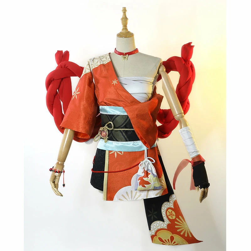 Genshin Impact Yoimiya Cosplay Costume Kimono Style Combat Uniform Activity Comic Con Clothing 2 Genshin Impact Yoimiya Cosplay Costume Kimono Style Combat Uniform Activity Comic Con Clothing - Image 2