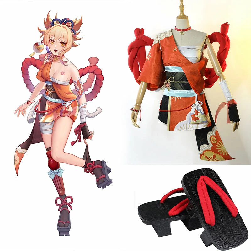 Genshin Impact Yoimiya Cosplay Costume Kimono Style Combat Uniform Activity Comic Con Clothing 5 Genshin Impact Yoimiya Cosplay Costume Kimono Style Combat Uniform Activity Comic Con Clothing - Image 5